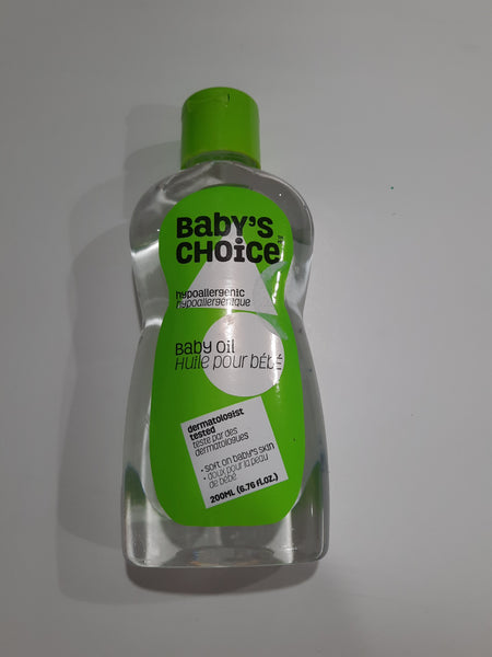 Baby accessories Baby's choice baby oil