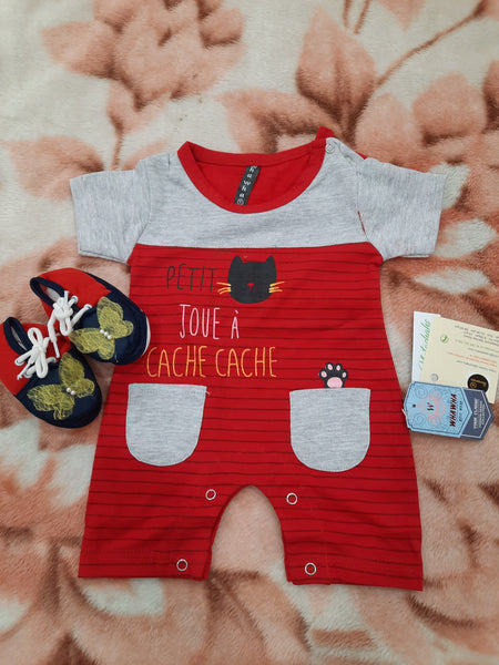 Baby Romper in red color