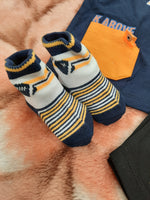 Baby suit with matching socks set for new born