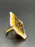 Adjustable Indian Meena rings in various colors fashionale fancy to match your dress - NATASHAHS