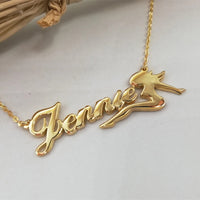 Personalized Flower Name Necklaces For Women Girl Favorite Jewelry Custom Musical Note Heart Nameplate Beauty Necklace