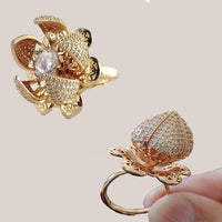 Flower Bloom Ring- A symbol of timeless commitment love & affection - NATASHAHS