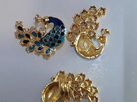 Blue Peacock Earrings & Rings set - NATASHAHS