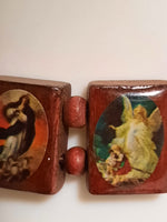 Christianity religious wooden Bracelet with religious pictures hand made barcelet