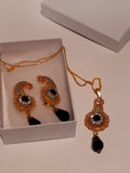 Golden Carrie design jewelry set