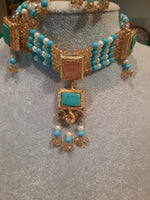 Natashah's Necklace set in Guluband style - NATASHAHS