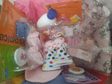 Baby shower gift basket for baby girl