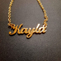 Ready to wear ENGLISH AMERICAN name necklaces