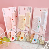 2pcs/set Cute Kids Hairdressing Comb Anti-static Pointed Tail Comb for Girls Strawberry Fruit  Hair Cmb Kids Hair Comb