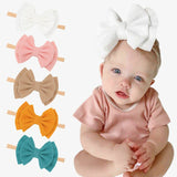 Baby Girl Headband Infant Hair Accessories Bowknot Band Big Bowknot Newborn Headwear Tiara Headwrap Gift Toddlers Bandage Ribbon