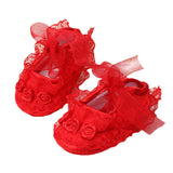 Baby Girl Shoes First Walkers Lace Floral Newborn Baby Shoes Princess Infant Toddler Baby Shoes for Girls Party