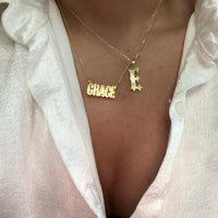 Custom Solar Beam Name Necklaces For Women Men Kid Gifts Unique Jewelry Stainless Steel Engraved Gold Color Sunlight Necklac