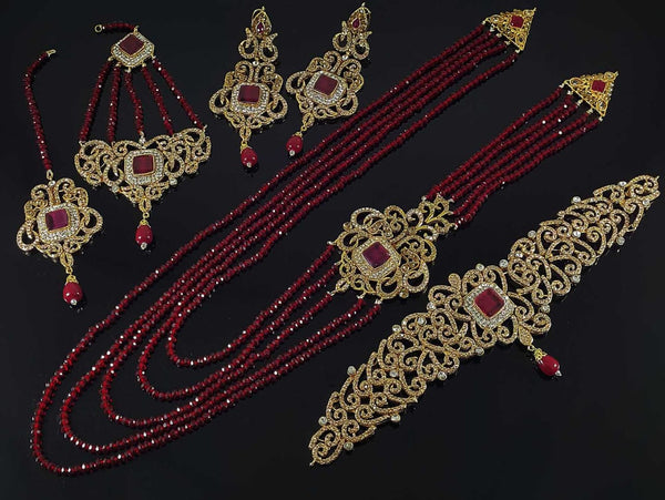 Red Asian Bridal set - NATASHAHS