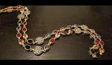 Royal multi stoned elegant necklace NS-04P12 - NATASHAHS