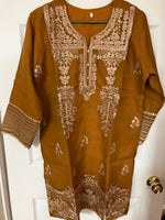 Stitched Net dress for Mehndi Mayon with dupatta shirt and trouser