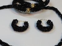 Elegant Style Black pearl set for Office ladies by Natashahs - NATASHAHS