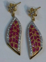 Wing-shaped earrings with White Wine semi-precious stones - NATASHAHS