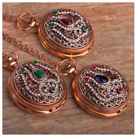 Turkish Quartz Pocket Watch Necklace - NATASHAHS
