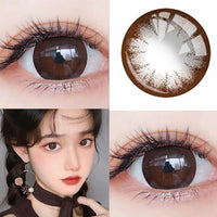 Myopia Colored Lenses with Diopter High Quality Soft Blue Lens Grey Lens Eyes Make up Beauty Pupil Contact Lenses 1 Pair