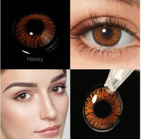 Colored Lenses Color Contact Lens Zero power for Eyes Colorful Beauty Cosmetic Contact Lenses Natural Eye Lens Eyes Annual Color Lens