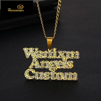 Zircon pendant with Cuban Chain - NATASHAHS