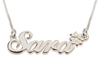 Name necklace with flower - NATASHAHS