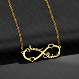 Personalized Gold Stainless Steel Custom Name Necklace - NATASHAHS