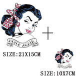 Iron On Patches for Clothing Fashion Girl Thermal Sticker On Clothes DIY A-level Washable Beauty Girl Patches Clothes Appliqued - NATASHAHS