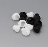 1 Pair Silicone Earbuds Tips Covers Anti-Slip Replacement Buds for Samsung Galaxy Note 5/Note 7/S7/S6 Edge White/Black