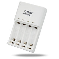4-slot AA AAA battery universal charger automatic power off Ni-MH/Ni-CD speed smart rechargeable battery charger