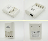 4-slot independent 3v lithium battery charger cr123a 16340 CR2 rechargeable battery universal smart charger