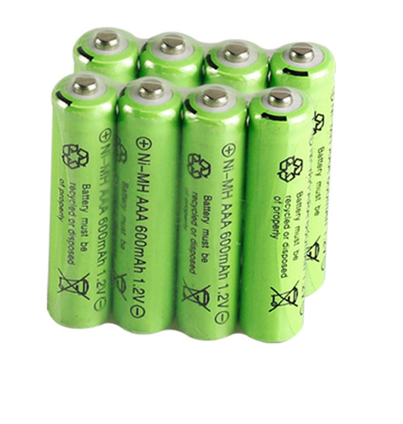 4 pcs / lot 1.2v 600mah AAA remote control toy rechargeable NI-MH rechargeable battery AAA 1.2V 600mAh