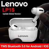 Lenovo LP1S Bluetooth Earphone HD Stereo noise cancelling Wireless Headset Sports TWS Earbuds HiFi With Mic Wireless earbuds