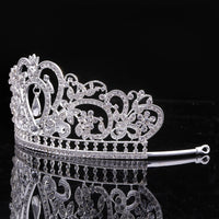 Gorgeous Heart Wedding Tiara Jewelry Sets Diadem Shiny Bridal Crown Queen Tiaras Shinning Rhinestone Crystal Hair Jewelry Sets - NATASHAHS