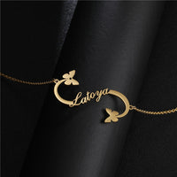 Personalized Name Necklace with a stethoscope For Women Men Gold Silver Chain Lovers