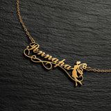 Personalized infinity style Name Necklace For Women Men Gold Silver Chain Lovers